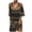 Brown, variant on fartey Women Cold Shoulder Dress Mesh Patchwork Short Sleeve Casual Vacation Dresses 2024 Baggy V Neck Floral Print Mini Sundress