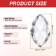 thumbnail image 2 of Uxcell Cuentas Ovaladas de Cristal K9, Paquete de 6, Prismas de 38 mm para Colgar, Decoración de Lámparas de Artesanía, Transparente, 2 of 6