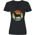 thumbnail image 3 of Inktastic Bloodhound Dog Lover Women's V-Neck T-Shirt, 3 of 5