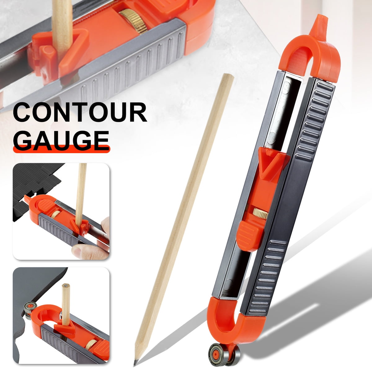 1x Contour Gauge Duplication Profile Ruler Measuring Tool 5" &10" Widen 