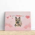 thumbnail image 3 of Happy Valentine's Day German Shepherd holding flowers Horizontal Matte Canvas Poster Alsatian Dog Lover Gifts Wall Art Home Decor - 3005, 3 of 5