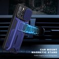 thumbnail image 3 of SaniMore Case for iPhone 14 Pro Max (6.7" 2022), [Slide Camera Cover + Incvisible Kickstand] Magnetic Car Mount Upgraded Heavy Duty Protective Hybird Rugged Military Grade Drop-proof Shell, Red, 3 of 7