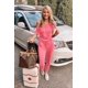 thumbnail image 3 of Mono PRETTYGARDEN con Hombros Descubiertos Romper Rosa Claro Talla S, 3 of 5