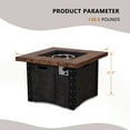 thumbnail image 4 of Afterglow Outdoor 34.5" Propane Fire Pit Table for Outside Patio Backyard Garden | 50,000 BTU, CSA Certified, 4 of 9