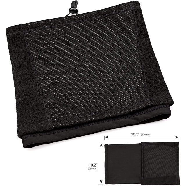 Cuello de nariz de invierno Polaina de cuello, multifunción 4 en 1 Bufanda de vellón Calentador de cuello Tubo de cuello largo Protector de cuello grueso y cálido, Diadema deportiva unisex Gorro a prueba de viento Cintura elástica Universal Negro ZefeiWu 8390615855686