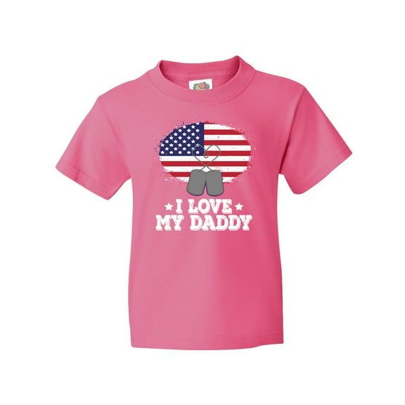 Inktastic I Love My Daddy Military Son Daughter Youth T-Shirt