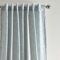 thumbnail image 5 of Martha Stewart Cottage Floral Jacquard Curtain Panel Pair, Light Blue, Lined, Pole Top/Back Tab, Room Darkening, Indoor Curtain Panels, Adult, 2 Piece Set, 50"x 95", 5 of 6