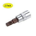 thumbnail image 1 of Unique Bargains 1/4-Inch Drive Bit Sockets Torx T30 S2 Steel 38mm Length 2 Pcs, 1 of 3