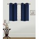 thumbnail image 1 of Cortinas opacas SAMIMPORT-2011 con aislamiento térmico, color azul marino liso, 71 x 91 cm (2 paneles), 1 of 2