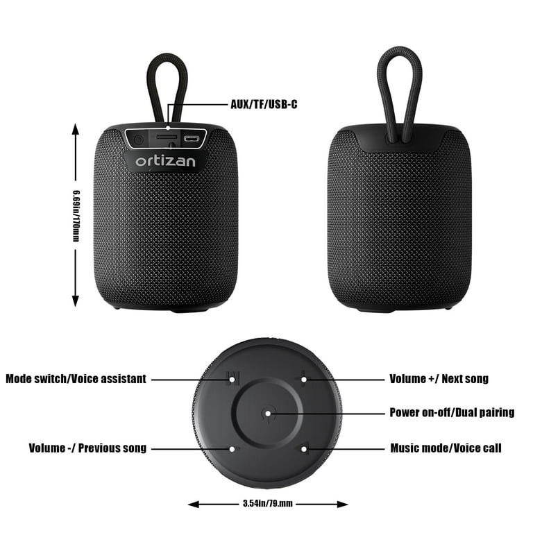 Bluetooth Speaker Ortizan Bluetooth Shower Speaker,Waterproof