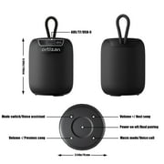 Ortizan X2 Mini Portable Wireless 5.3 Bluetooth Speaker, IPX7 Waterproof Outdoor Speaker with 15W Stereo Sound, 15H Playtime,Stereo Pairing