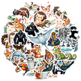 thumbnail image 2 of cartoon Animal Stickers, Waterproof Animal Sticker for Water Bottle Laptop Phone Cases Planner Skateboard Luggage Helmet Party Favor Decor, Ideal for Adults Teens Teacher Rewards, 2 of 9