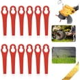 thumbnail image 1 of 100 piezas Cuchillas de plástico para recortadora Cuchilla de plástico para recortadora Cuchillo de plástico Desbrozadora, para jardín y bordeadora de césped Apertura roja 10 * 5 mm, 1 of 2