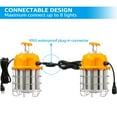 thumbnail image 3 of 2 Pack 100W LED Construction Hanging Work Light Temporary Jobsite Light Portable, 3 of 6