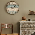thumbnail image 5 of Wall Battery Operated Silent Non-Ticking, Vintage Round Rustic Clock Decorative for Home kitchen Room Office Bathroom Bedroom(12 Inch) A, 5 of 7