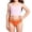 v#6Orange119, variant on Rggeeun Child Girls Swimwear Bottoms Solid Color Elastic High Waist Slim Fit Swim Brief for Summer Pool Training Casual Shorts,Orange,11-12 Years