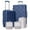 DARK BLUE, variant on Luggage Sets Hardside 2 Piece Lightweight Hardshell Suitcase with Double Spinner Wheel and 3PCS Packing Cubes,(18"&26")PINK