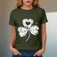 thumbnail image 5 of UngA St. Patricks Day Shirts for Women Lucky Irish T Shirts Shamrock Graphic Tees Tops,L, 5 of 8