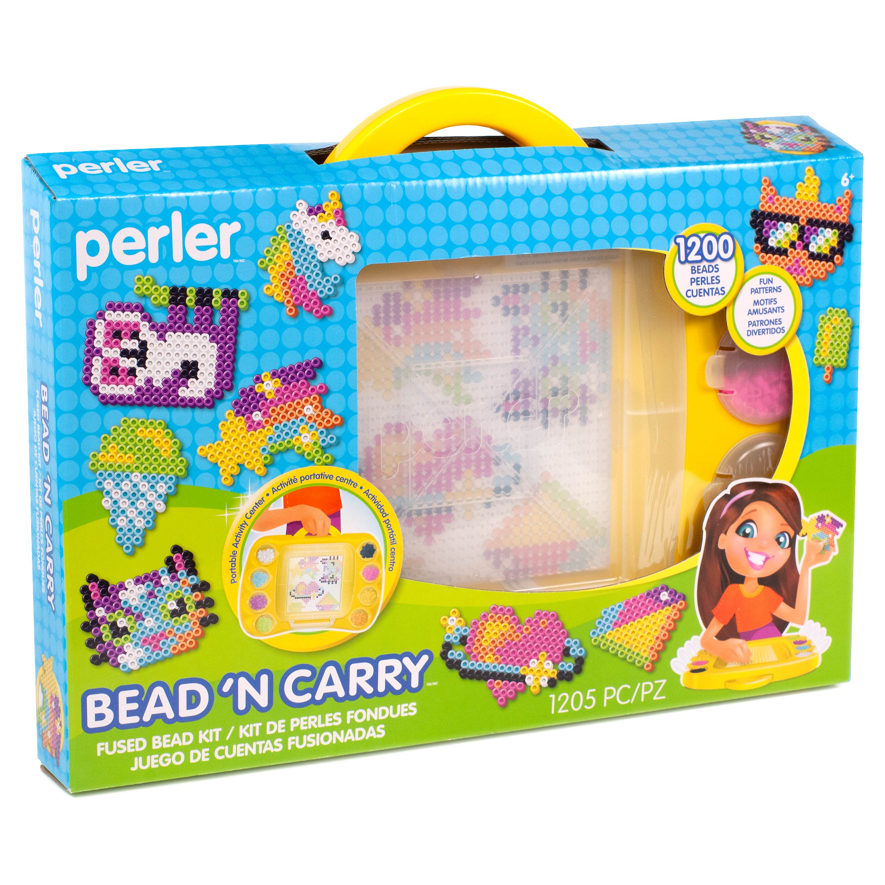 Perler Bead 'N Carry Fused Bead Activity Kit, Ages 6 and up, 1205 Pieces - image 4 of 5