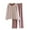 Pink, variant on SwiftWear Women's Striped Knit Pajamas Cozy Sleepwear & Loungewear Soft Crew-Neck Cardigan Top with Lounge Pants 2 Pieces Set Comfortable Home Wear