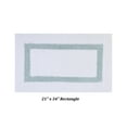 thumbnail image 4 of Better Trends 2 Piece Bathroom Rug Set 100% Cotton Bath Mat Extra Soft Tufted Machine Washable Water Absorbent, Reversible for Bathroom, Laundry Room (17”x24”|21”x34”) Hotel Collection - White/Blue, 4 of 6