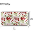 thumbnail image 5 of SKYSONIC Chili Pepper Kitchen Mats Washable Long Floor Runner Rug Non-Slip Fatigue Area Rugs Red Colors Absorbent Doormat Cushioned for Farmhouse Home Bath Indoor Outdoor Decor 39x20 in, 5 of 7