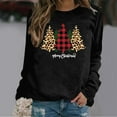 thumbnail image 2 of Gerichy Long Sleeve Tops for Women Christmas Clothes Fall Sweatshirts for Women Trendy Holiday Pullover Casual Loose Shirt Long Sleeve Tops Crewneck Pullover Lady Merry Christmas Printing Shirts, 2 of 4
