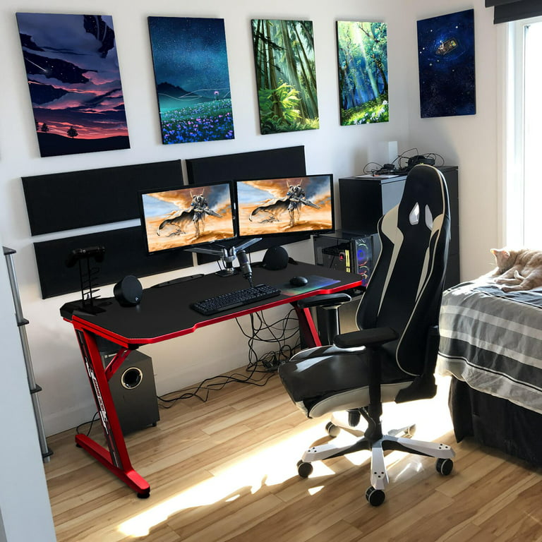 Gaming Desk, Adult Assembly Required: Yes, Cable Management 