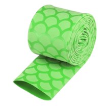Uxcell 1.61 inch Flat Width 3.3ft Length 2:1 Rate Green Heat Shrink Wrap Tubing Sleeve for Fishing Rod Grips Handle