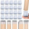 thumbnail image 3 of Protectores de silicona para patas de silla cubiertas antideslizantes para muebles Tmvgtek calcetines protectores de suelo de madera 1246 piezas, 3 of 3