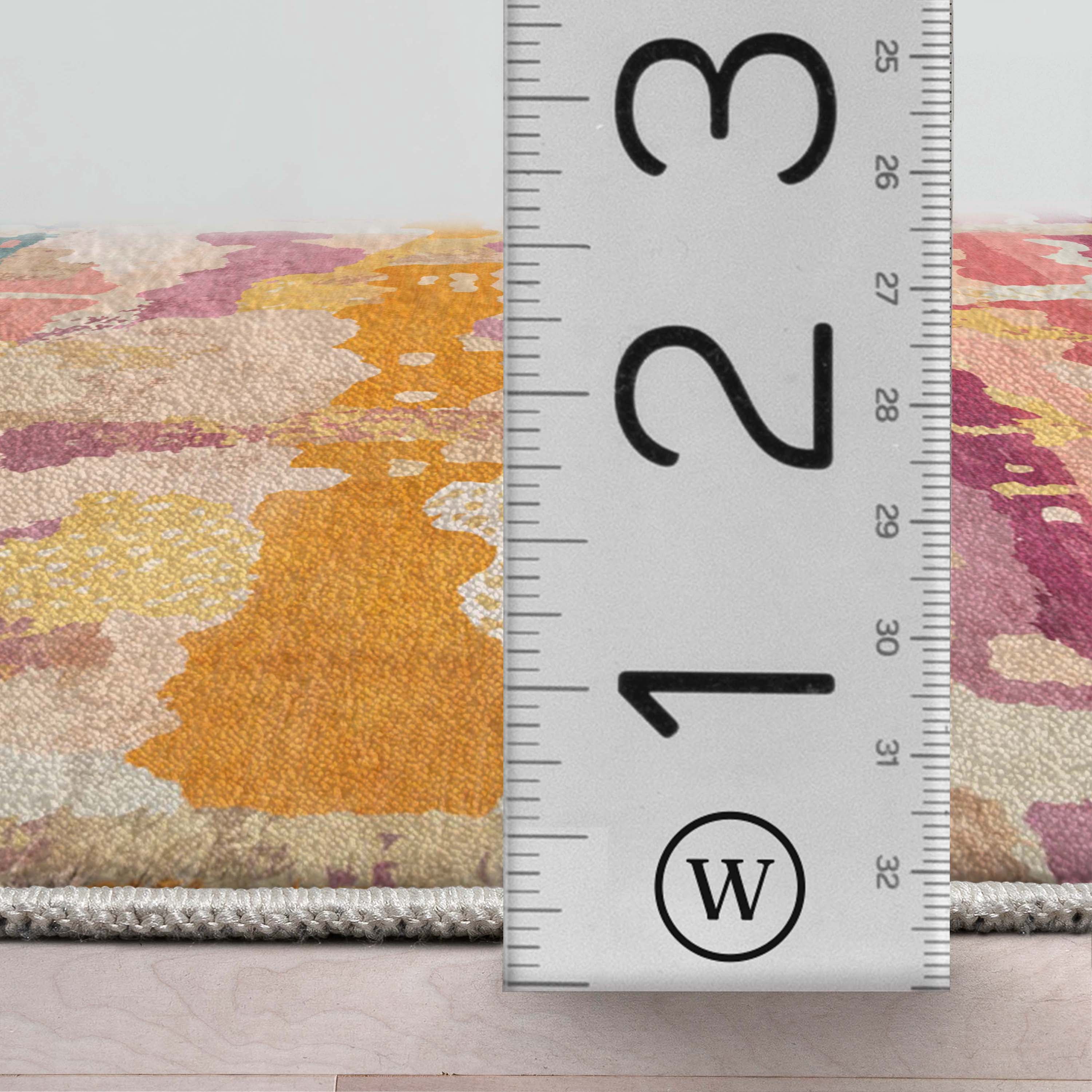 Well Woven Couleurs 7'7" x 9'10" Rug – Vibrant Multicolor, Stain-Resistant & Easy to Clean