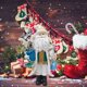 thumbnail image 5 of Claus Mayordomo Sosteniendo Bandeja Pintada A Mano Resina Ornamento Lindo Santa Claus Decoración Resina Estatua Yuarrent HA039174-00, 5 of 6