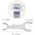 thumbnail image 2 of Naiovety Llave para grifo de cerveza de acero inoxidable, duradera, portátil, multifunción, llave para grifo de cerveza, acoplador de torre a prueba de Barra de herramientas Naiovety HA036234-00, 2 of 6