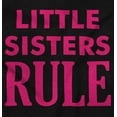 thumbnail image 2 of Little Sister Rule Younger Sis Love Youth T Shirt Tee Girls Infant Toddler Brisco Brands 12M, 2 of 5