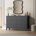 thumbnail image 7 of ICEELF 8 Drawer Dresser, 50" Modern Black Double Dresser, Wide Chest of Drawers for Bedroom, Living Room & Entryway, 7 of 7
