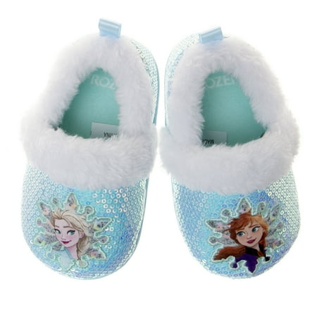 

Disney Frozen Cheerful Sisters Toddler Girls Dual Sizes Slippers