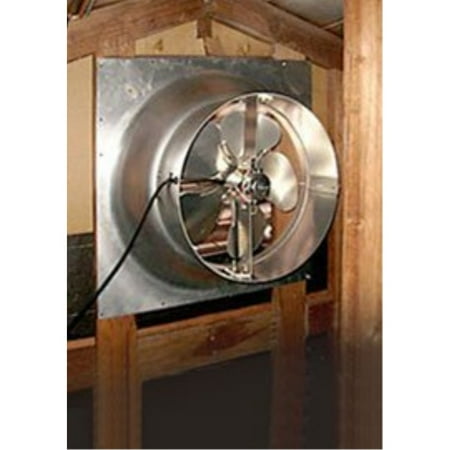 Solar Powered Attic Fan - 12 Watt Gable Exhaust Vent - Natural Light
