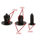 thumbnail image 4 of Almencla 3-15pack Bumper Fastener Retainer Clips for 20pcs , Black, 3 Pcs, 4 of 8