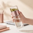 thumbnail image 6 of Glass Tea Infuser, Upgraded 3-in-1 Smart Infuser for Loose Leaf & Coffee, Flip & Brew Design, Hot & Cold Ready – 3.15 in x 3.15 in x 9.84 in, 6 of 6