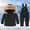 30 Black, variant on Baby Snowsuit Toddler Girl Snow Suit Winter Coat and Snow Bib Pants Boy Ski Suits Solid Windproof Waterproof Cold Weather Clothers