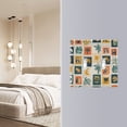 thumbnail image 4 of Yayeee Toggle Light Switch Wall Plate 2-Gang 4.56"x4.48" Decorative Outlet Cover, Beige Playful Stamp, 4 of 7