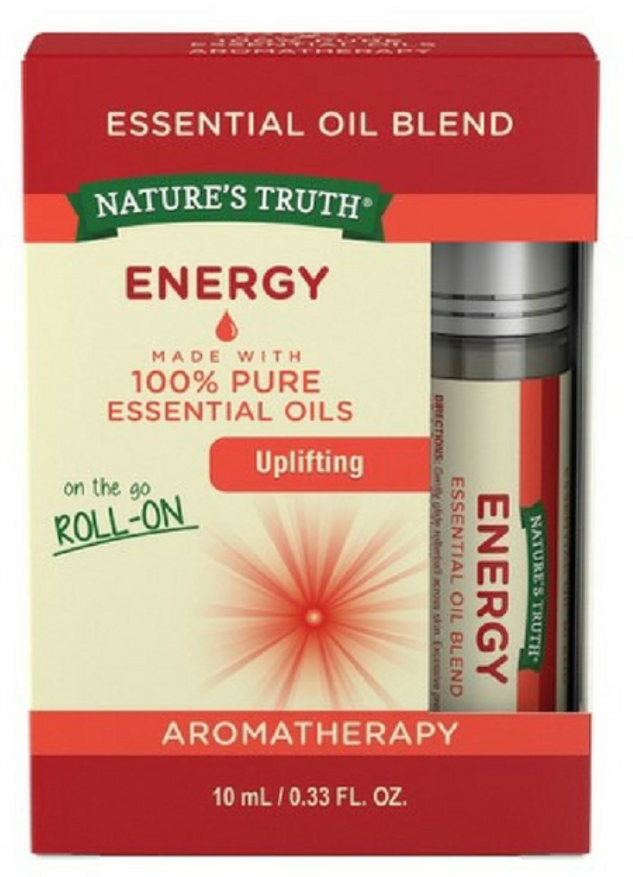 6 Pack Nature's Truth Essential Oil RollOn Blend, Energy 0.33 oz