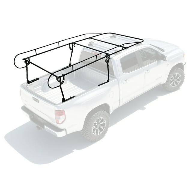 QinaQin Universal Truck Bed Rack, 1000 LBS Heavy-Duty Steel Pickup Ladder Rack with Adjustable Design