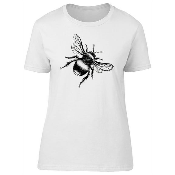 Sketch Of A Bumblebee T-Shirt Women -Image by Shutterstock, Female x-Large