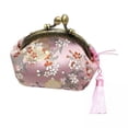thumbnail image 1 of 2x Monederos De Mujer Con Hebilla Y Cierre De Broche Con Diseño Floral En Color Rosa, 1 of 8