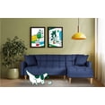 thumbnail image 1 of Sala Modular Reversible De Lino Azul Modelo Alpak, 1 of 11