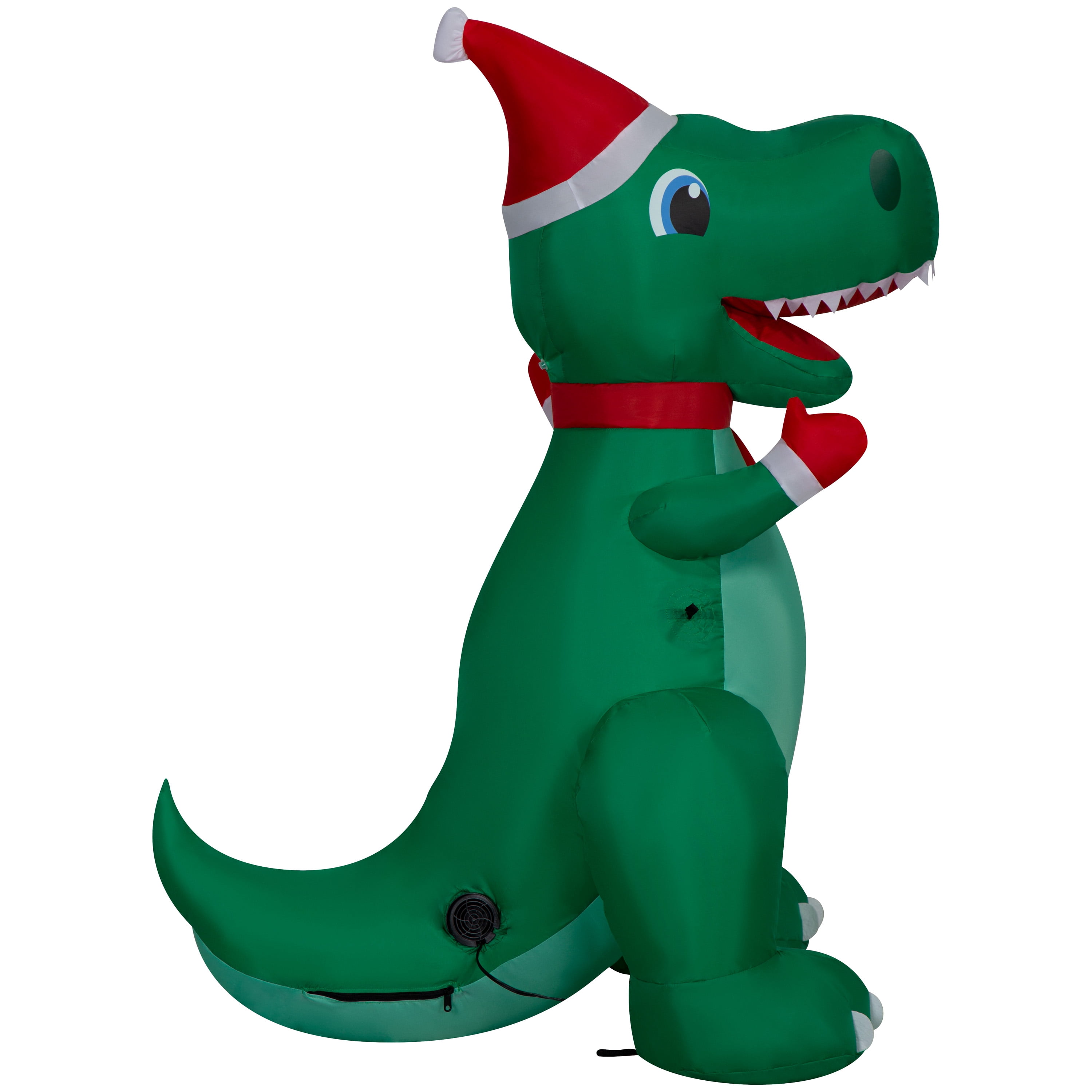 4 ft T-Rex Christmas Airblown Yard Inflatable, Multicolor, by Holiday Time