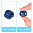 thumbnail image 4 of Plastic Spring Cord Locks, 20Pcs Shoe Lace Tie Lock, Double-hole Clip Fastener (Sapphire Blue), 4 of 7