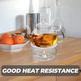 thumbnail image 4 of Glass Teapot Warmer Vintage Tea Warmer Heat Preservation Base Warm Tea Stove, 4 of 8