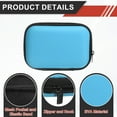 thumbnail image 3 of Protective Travel Case, Sky Blue Rectangle Small Hard EVA Case - Travel Card Games Case, 3 of 7